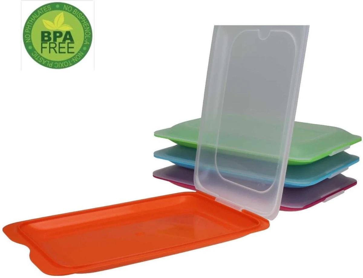 Merkloos Vershouddozen Vleeswarendoos Koelkast Vershoudbakje Bewaren Koelkast Beleg Bewaardoos Broodbeleg Stapelbaar Met Deksel 4 Stuks 5 Merkloos Vershouddozen Vleeswarendoos Koelkast Vershoudbakje Bewaren Koelkast Beleg Bewaardoos Broodbeleg Stapelbaar Met Deksel 4 Stuks - Afbeelding 5