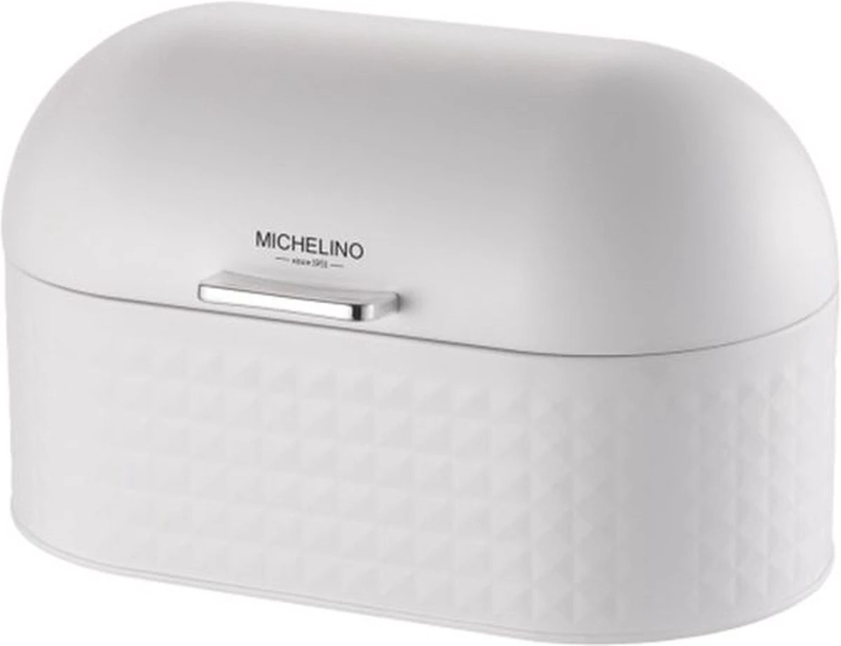 Michelino Broodtrommel - Wit - 33,5 X 19,5 X 20 Cm 1 Michelino Broodtrommel - Wit - 33,5 X 19,5 X 20 Cm