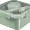 Curver Smart To Go Eco Lunchset Vierkant 1,1L + Bestekset & Sauscup - Groen