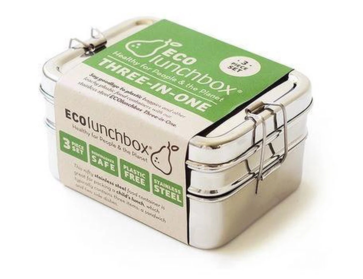 Eco Lunchbox - RVS - 3 Bakjes In 1 9 Eco Lunchbox - RVS - 3 Bakjes In 1 - Afbeelding 9