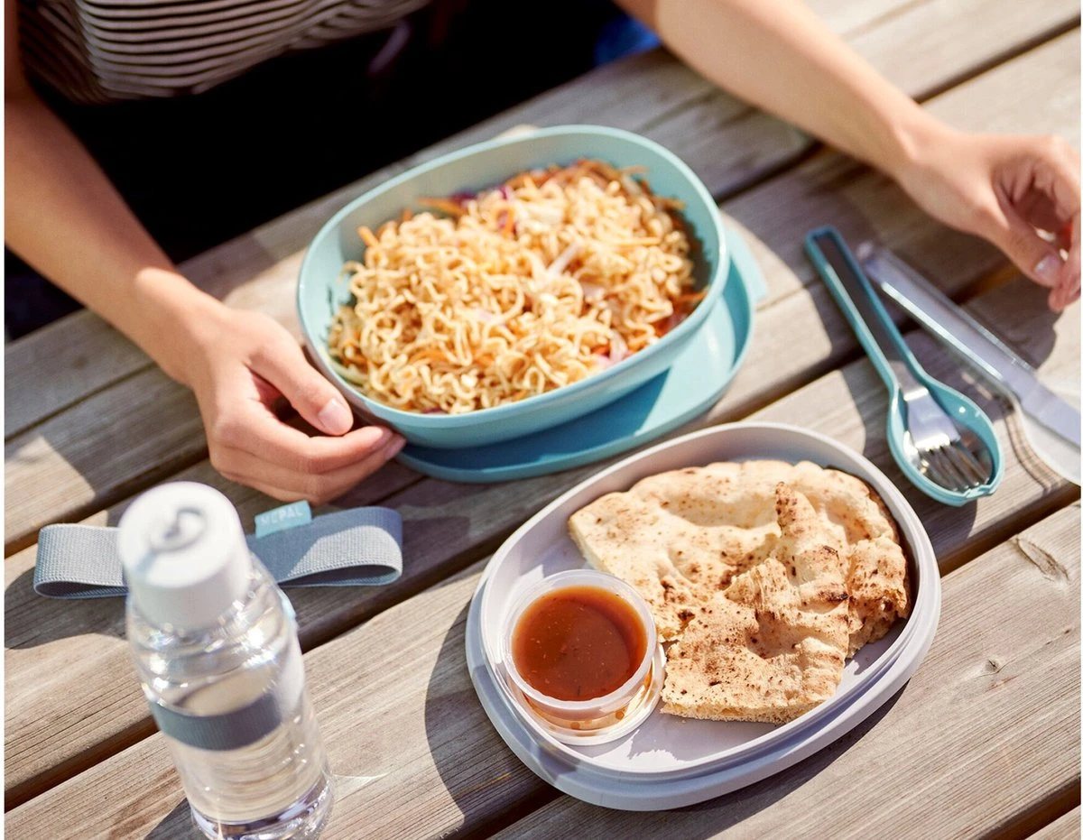 Mepal – Lunchbox Ellipse Duo – Lunchbox Voor Volwassenen En Saladebox To Go– Strawberry Vibe – Magnetronbestendig - Limited Edition 6 Mepal – Lunchbox Ellipse Duo – Lunchbox Voor Volwassenen En Saladebox To Go– Strawberry Vibe – Magnetronbestendig - Limited Edition - Afbeelding 6