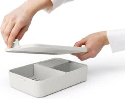 Brabantia Make & Take Bento Lunchbox Incl Bentobox - Large - Kunststof - Light Grey -Mepal Shop 1200x952 3