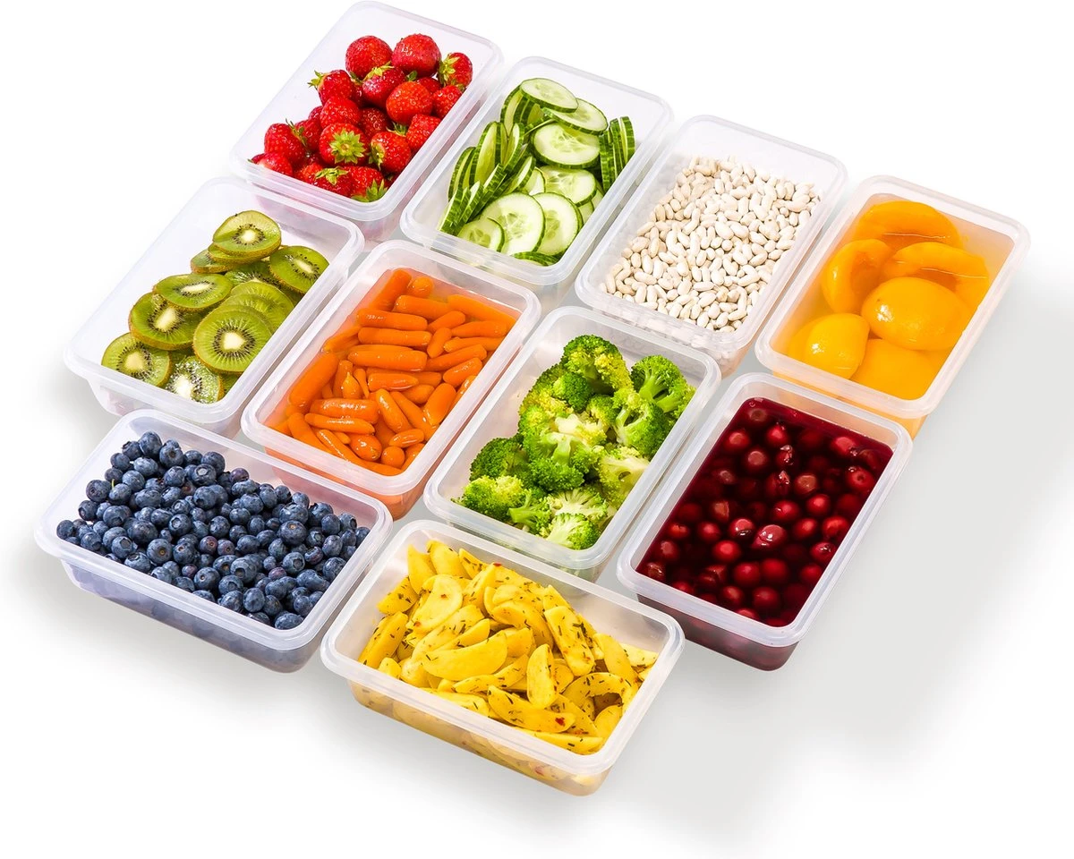 Vershoudbakjes - Meal Prep Bakjes - Lunchbox - Diepvriesbakjes - Vershouddoos - 5 Stuks - 1050ML - BPA Vrij - Stosh 3 Vershoudbakjes - Meal Prep Bakjes - Lunchbox - Diepvriesbakjes - Vershouddoos - 5 Stuks - 1050ML - BPA Vrij - Stosh - Afbeelding 3