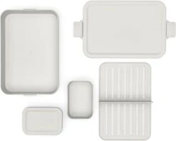 Brabantia Make & Take Bento Lunchbox Incl Bentobox - Large - Kunststof - Light Grey -Mepal Shop 1200x965