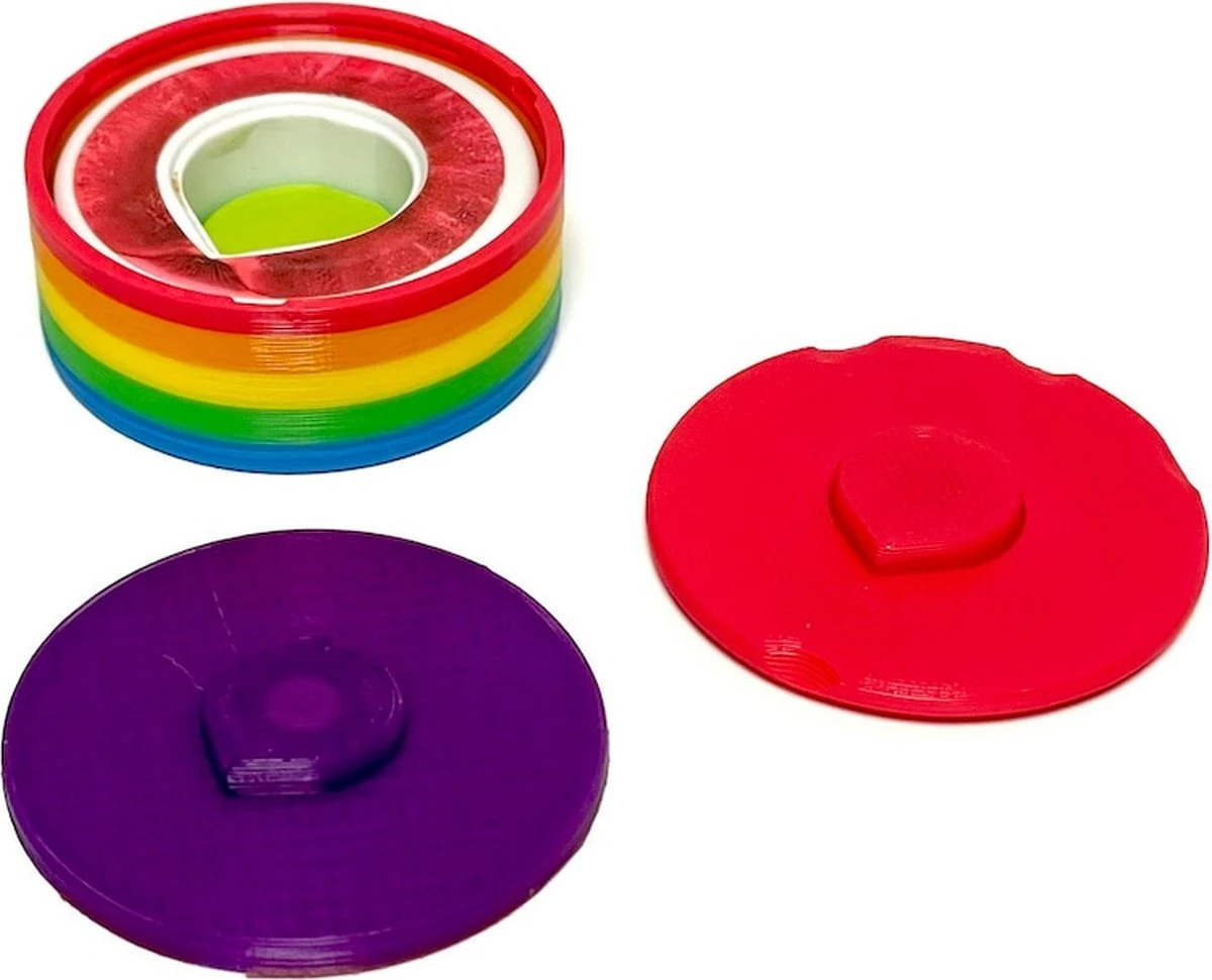 TasteDrops - Aroma Pod Case Houder - Te Gebruiken Voor Het Opbergen Van Air Up Pods - Regenboog Met Logo - Geschikt Voor Air Up Drinkfles Pods - Magnetisch Stapelbaar - 3 TasteDrops - Aroma Pod Case Houder - Te Gebruiken Voor Het Opbergen Van Air Up Pods - Regenboog Met Logo - Geschikt Voor Air Up Drinkfles Pods - Magnetisch Stapelbaar - - Afbeelding 3