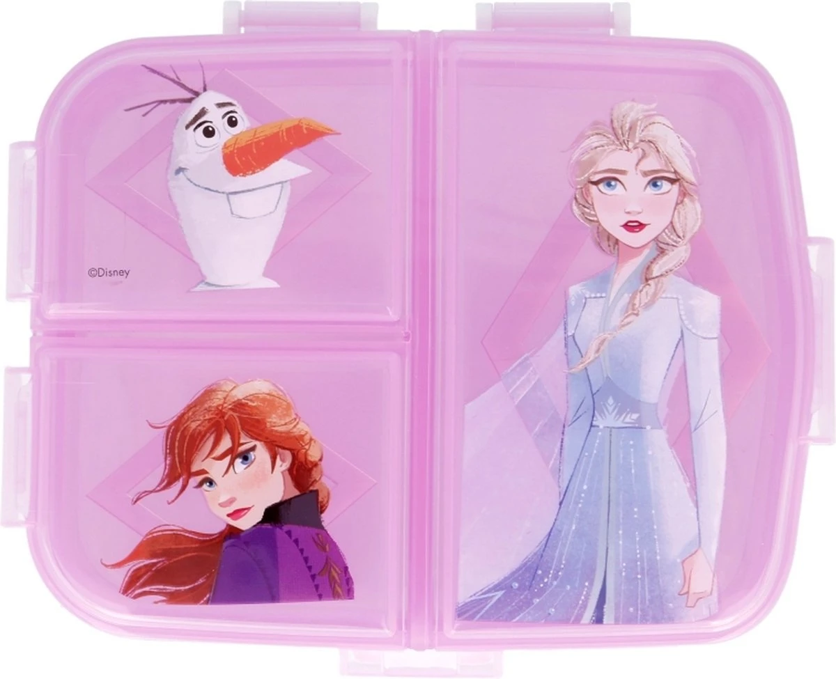 Disney Frozen Broodtrommel 3 Vakjes - 17x20 Cm - Brooddoos -Lunchbox 6 Disney Frozen Broodtrommel 3 Vakjes - 17x20 Cm - Brooddoos -Lunchbox - Afbeelding 6