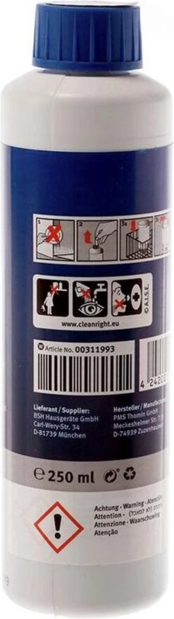 Bosch / Siemens Vaatwasser Reiniger - 250 Ml 6 Bosch / Siemens Vaatwasser Reiniger - 250 Ml -Mepal Shop 338x1200