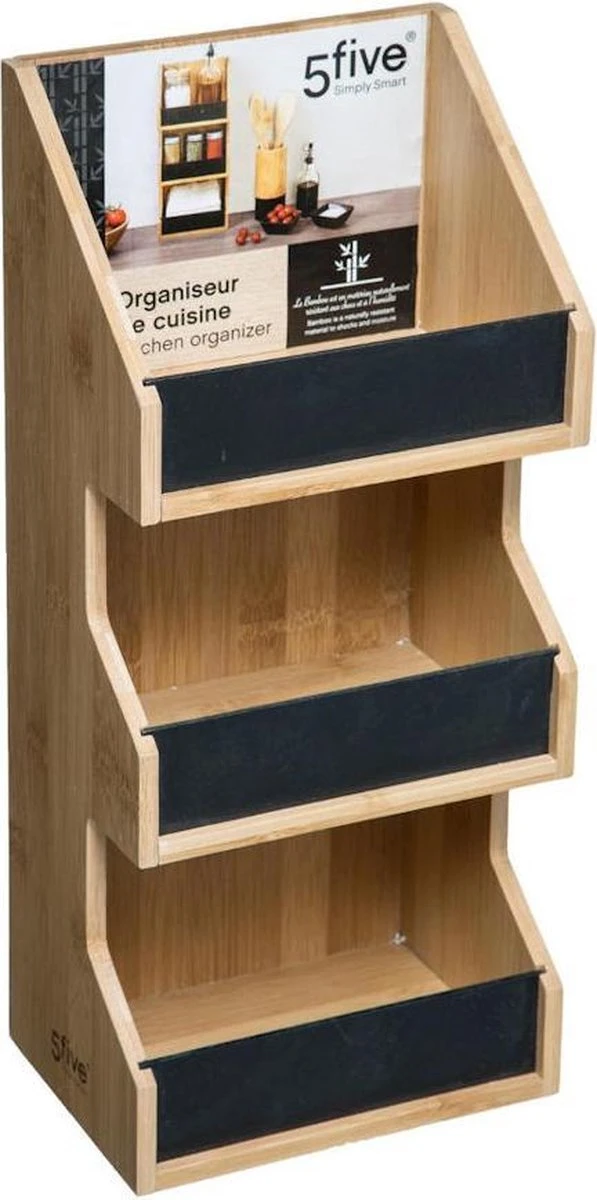 Merkloos Decopatent® 3 Laags Keuken Opbergrek - Staand Rek 3 Etages - Keukenrek - Bamboe Hout - Etagere Rek - Kruidenrek - Keuken Organizer 1 Merkloos Decopatent® 3 Laags Keuken Opbergrek - Staand Rek 3 Etages - Keukenrek - Bamboe Hout - Etagere Rek - Kruidenrek - Keuken Organizer