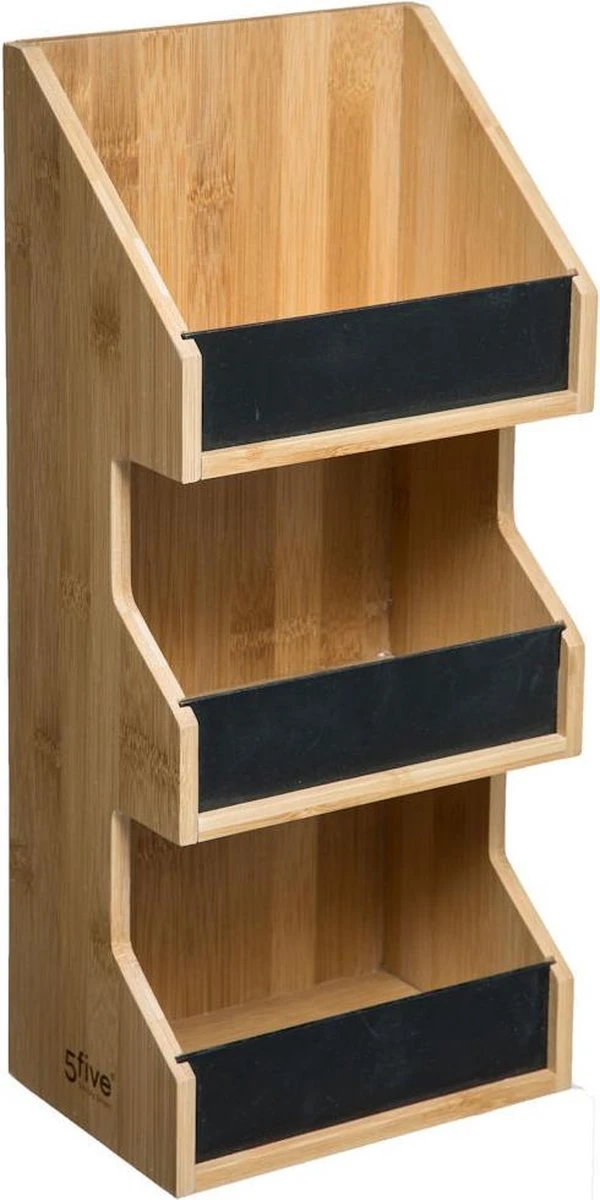 Merkloos Decopatent® 3 Laags Keuken Opbergrek - Staand Rek 3 Etages - Keukenrek - Bamboe Hout - Etagere Rek - Kruidenrek - Keuken Organizer 2 Merkloos Decopatent® 3 Laags Keuken Opbergrek - Staand Rek 3 Etages - Keukenrek - Bamboe Hout - Etagere Rek - Kruidenrek - Keuken Organizer - Afbeelding 2