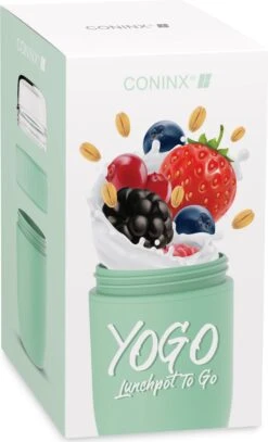 Coninx Yoghurtbeker To Go - Muesli Beker To Go - Lunchbeker - Mueslibeker 640ml (450ml+190ml) - Groen 17 Coninx Yoghurtbeker To Go - Muesli Beker To Go - Lunchbeker - Mueslibeker 640ml (450ml+190ml) - Groen -Mepal Shop 729x1200