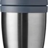 Mepal – Isoleer Lunchpot Ellipse – Houdt Je Eten 6-8 Uur Warm En 12 Uur Koud – Natural Brushed – 2 Compartimenten – Soep Beker To Go – Yoghurt Beker Muesli - Thermos Lunchbox