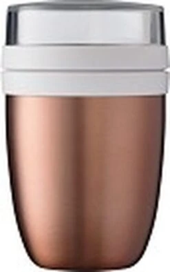 Mepal – Isoleer Lunchpot Ellipse – Houdt Je Eten 6-8 Uur Warm En 12 Uur Koud – Rose Gold – 2 Compartimenten – Soep Beker To Go – Yoghurt Beker Muesli - Thermos Lunchbox -Mepal Shop 753x1200 1