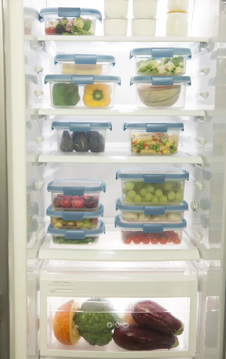 Curver Smart Fresh Eco Vershoudbakje Met Deksel - Rechthoekig - 1L - Transparant/Smokey Grey 2 Curver Smart Fresh Eco Vershoudbakje Met Deksel - Rechthoekig - 1L - Transparant/Smokey Grey - Afbeelding 2