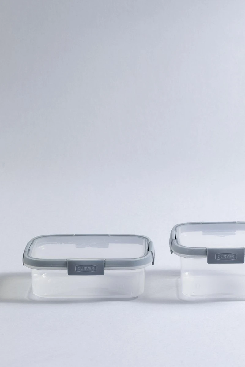 Curver Smart Fresh Eco Vershoudbakje Met Deksel - Rechthoekig - 1L - Transparant/Smokey Grey 6 Curver Smart Fresh Eco Vershoudbakje Met Deksel - Rechthoekig - 1L - Transparant/Smokey Grey - Afbeelding 6