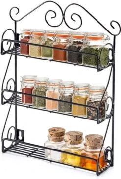 KitchenBrothers Kruidenrek - Staand En Ophangbaar - Voor 21 Potjes - 3 Laags - Metaal 11 KitchenBrothers Kruidenrek - Staand En Ophangbaar - Voor 21 Potjes - 3 Laags - Metaal -Mepal Shop 814x1200