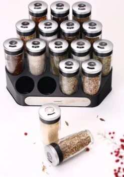 Merkloos Decopatent® Kruidenrek Incl. 16 Glazen Kruiden Potjes - Rvs Strooideksel - Staand Kruiden & Specerijen Rek - Kruidenpotjes Glas 18 Merkloos Decopatent® Kruidenrek Incl. 16 Glazen Kruiden Potjes - Rvs Strooideksel - Staand Kruiden & Specerijen Rek - Kruidenpotjes Glas -Mepal Shop 840x1200 4