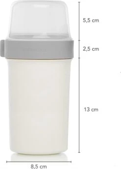 Lock&Lock Yoghurt Beker To Go - Muesli Beker To Go - Lunchbeker - Salade To Go - Saladebox - Large - 760 Ml + 310 Ml - Wit 13 Lock&Lock Yoghurt Beker To Go - Muesli Beker To Go - Lunchbeker - Salade To Go - Saladebox - Large - 760 Ml + 310 Ml - Wit -Mepal Shop 862x1200