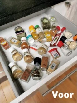 Merkloos Kruidenrek Lade - Kruiden Organizer - Kruidenrek Uitschuifbaar - Lade Organizer - Kruiden Opbergen Lade - Kruidenrekje Schuif - Min. 20x42 Max. 40x42 -Mepal Shop 899x1200 9