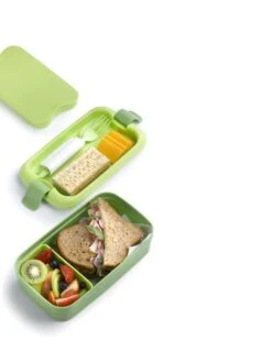 Curver Lunch&Go - Vershouddoos - Lunchbox - Inclusief Bestek - 2/3 Compartimenten - Groen -Mepal Shop 900x1200 2
