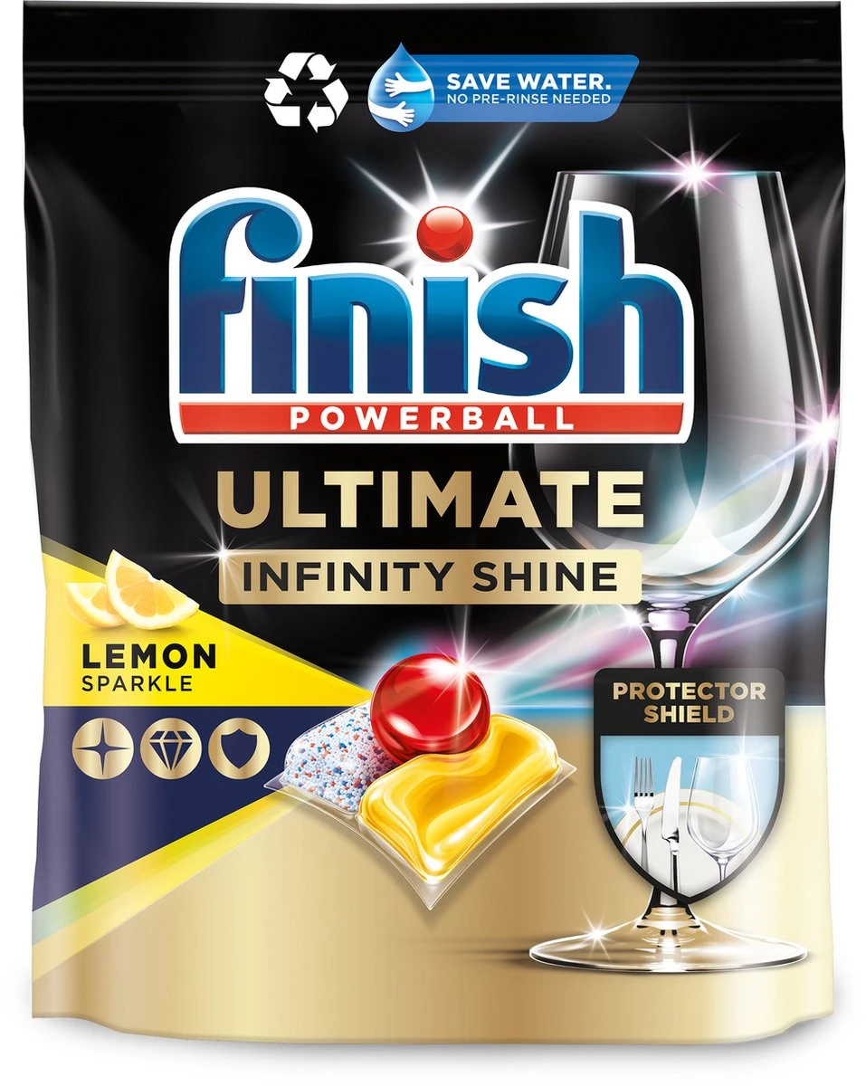 Finish Ultimate Infinity Shine Citroen Vaatwastabletten - 80 Capsules 2 Finish Ultimate Infinity Shine Citroen Vaatwastabletten - 80 Capsules - Afbeelding 2