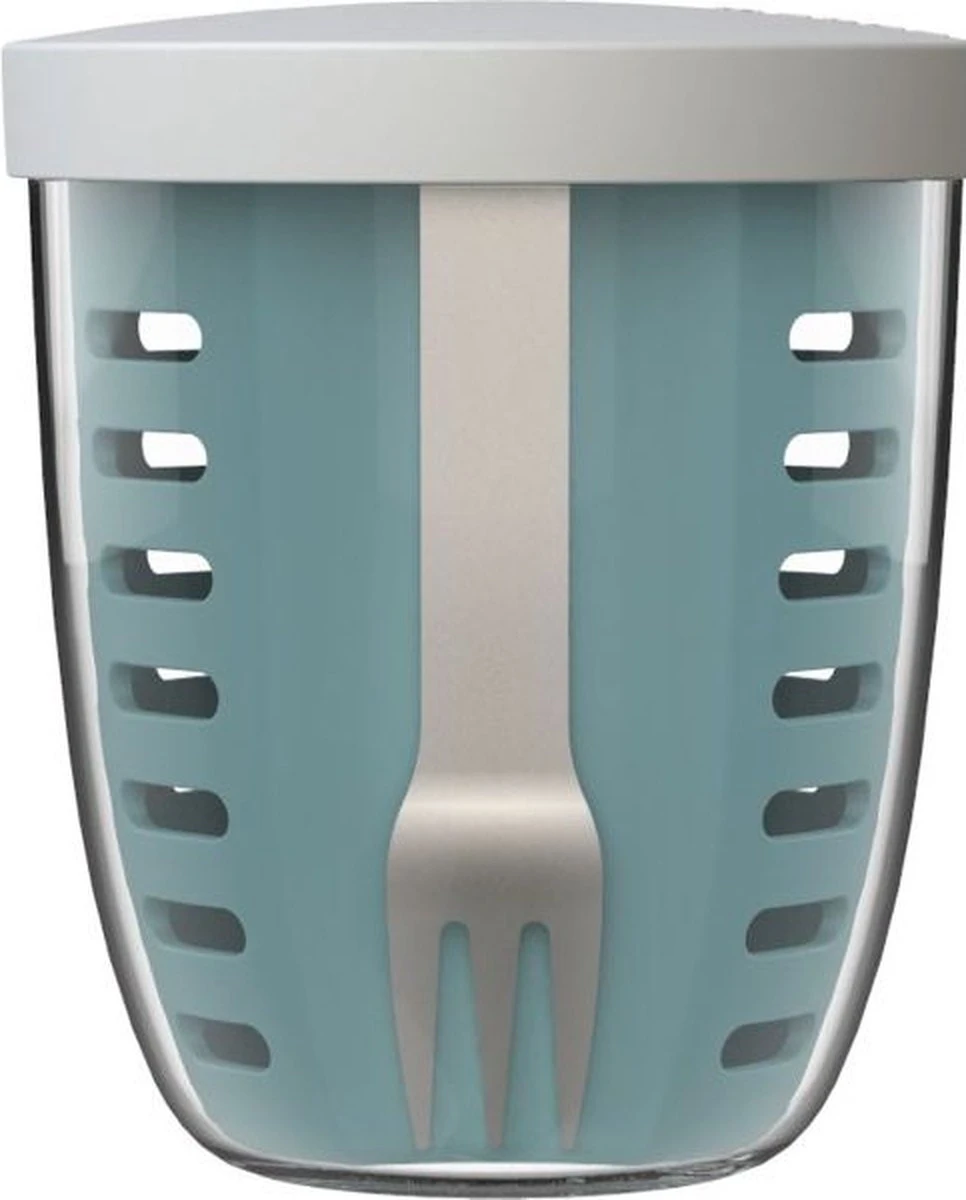 Mepal – Fruit-& Veggie Pot Ellipse – Fruitbox Voor Onderweg - Nordic Green – Voorzien Van Vergietje En RVS Vorkje 10 Mepal – Fruit-& Veggie Pot Ellipse – Fruitbox Voor Onderweg - Nordic Green – Voorzien Van Vergietje En RVS Vorkje - Afbeelding 10