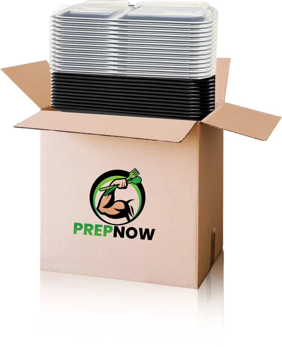 Meal Prep Bakjes - 15 Stuks - 3 Compartimenten - Vershouddoos - Lunchbox - Plastic Bakjes Met Deksel - Magnetronbestendig - Vaatwasserbestendig - Vriezerbestendig 6 Meal Prep Bakjes - 15 Stuks - 3 Compartimenten - Vershouddoos - Lunchbox - Plastic Bakjes Met Deksel - Magnetronbestendig - Vaatwasserbestendig - Vriezerbestendig - Afbeelding 6